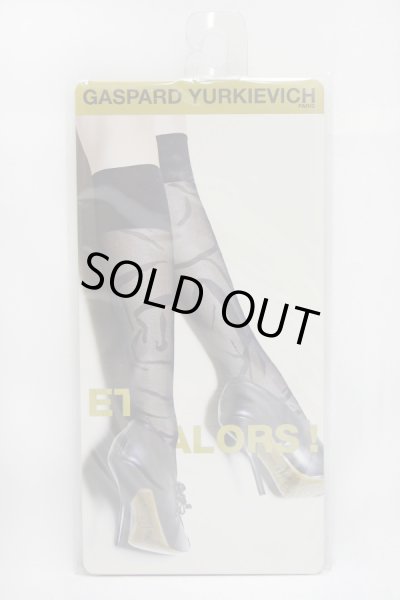 画像2: Sale50%off 【GERBE】 "ET ALORS !" ハイソックス / ブラック (2)