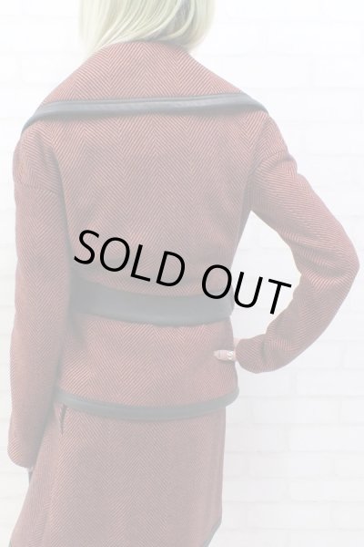 画像2: Sale80%off 【JC de CASTELBAJAC】 ヘリンボーン柄ウールジャケット (2)