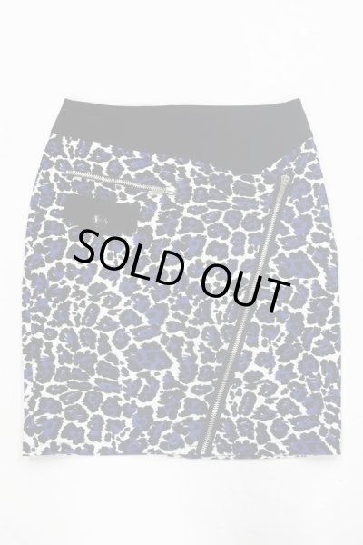 画像4: Sale80%off 【JC/DC】 ブルーレオパードジップスカート (4)
