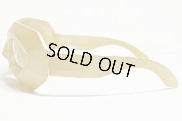 画像2: Sale50%off 【LINDA FARROW × Walter Van Beirendonck】 ポリゴン型フレーム サングラス / ゴールド (2)