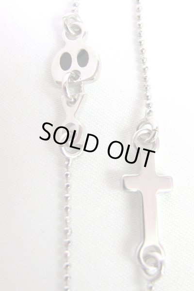 画像2: Sale50%off 【Maria Francesca Pepe】 "CROSS AND SKULL" チャームネックレス (2)