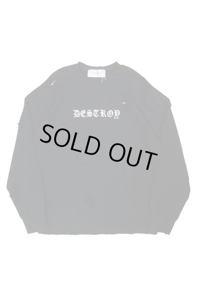 画像3:  【SHADOW】 デストロイスウェットトップス (3)