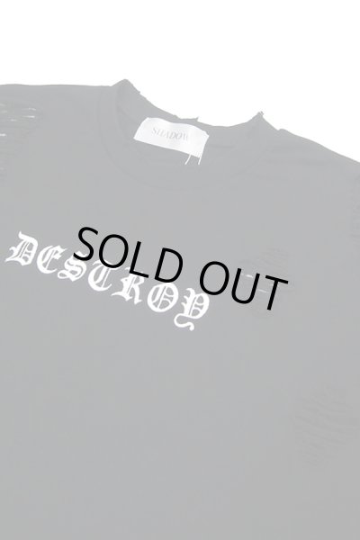 画像4:  【SHADOW】 デストロイスウェットトップス (4)