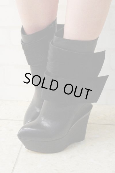 画像3: Sale90%off 【Tanja S London】 ダブルベルトブラックブーツ (3)