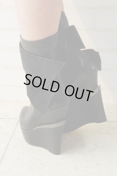 画像4: Sale90%off 【Tanja S London】 ダブルベルトブラックブーツ (4)