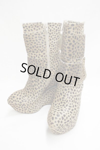 画像6: Sale90%off 【Tanja S London】 ダブルベルトレオパードブーツ (6)