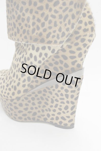 画像8: Sale90%off 【Tanja S London】 ダブルベルトレオパードブーツ (8)