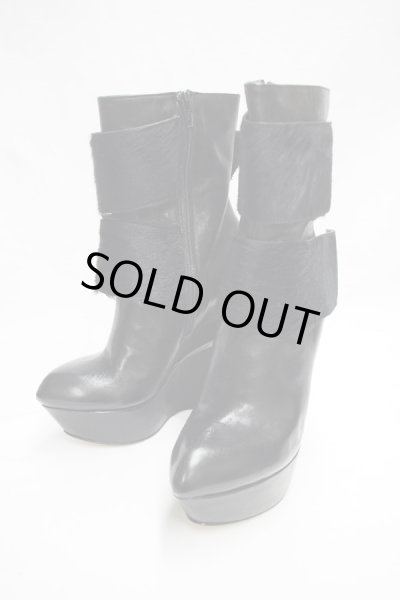 画像6: Sale90%off 【Tanja S London】 ダブルベルトブラックブーツ (6)