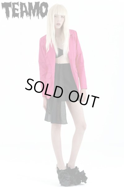 画像4: Sale80%off 【TEAMO】 レイヤードブレザー / ブラック (4)