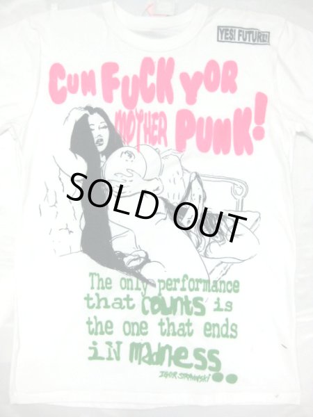 画像1: 【YES! FUTURE!】 Cum Fuck Yor Mather PUNK！Tee (1)