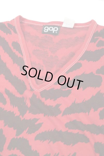 画像4: ▲ Vintage ▲ "GAP" 総柄VネックTシャツ (4)