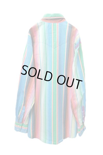 画像2: ▲ USED ▲ "Wrangler" マルチストライプシャツ (2)