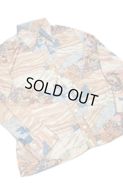 画像3: ▲ Vintage ▲ 70’S 総柄ポリエステルシャツ (3)