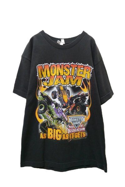 画像1:  ▲ USED ▲ "MONSTER JAM" レーシングプリントTシャツ (1)