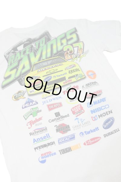 画像4: ▲ USED ▲ "RACE TO SAVINGS 27" レーシングプリントTシャツ (4)
