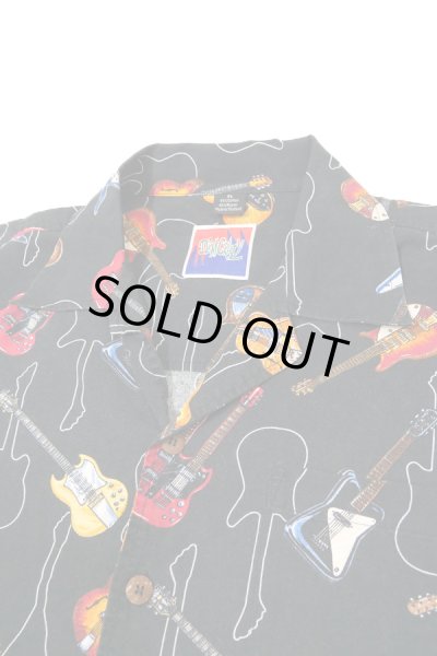画像4: ▲ USED ▲ ギター柄アロハシャツ (4)