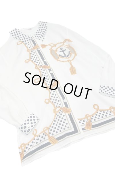 画像3: ▲ USED ▲ マリングラフィックシフォンシャツ (3)