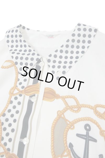 画像4: ▲ USED ▲ マリングラフィックシフォンシャツ (4)