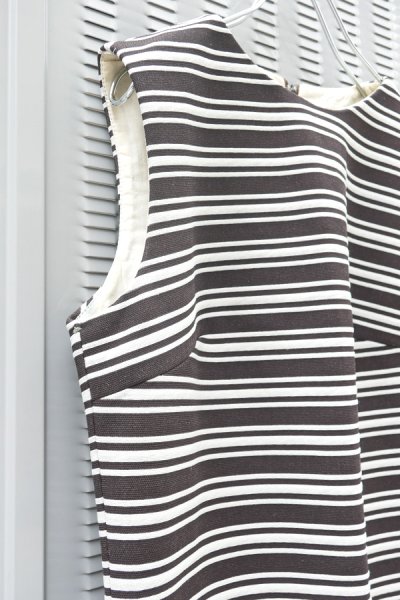 画像4: ▲USED▲ ボーダースリーブレスワンピース (4)