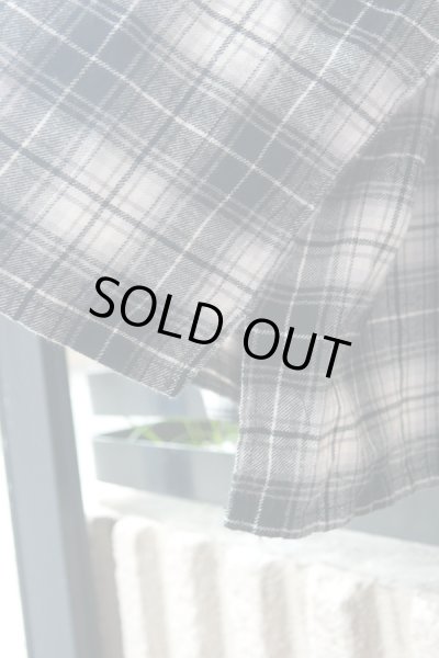 画像6: ▲USED▲【PARADOX】 タータンチェック柄ムスリンカットソー / ブラック (6)