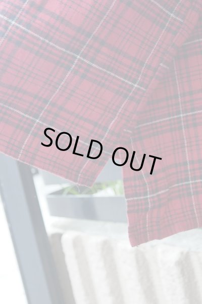 画像6: ▲USED▲【PARADOX】 タータンチェック柄ムスリンカットソー / レッド (6)