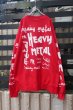 画像1: ▲USED▲【PROUDRACE】 "HEAVY METAL" プリントスウェットトップス (1)