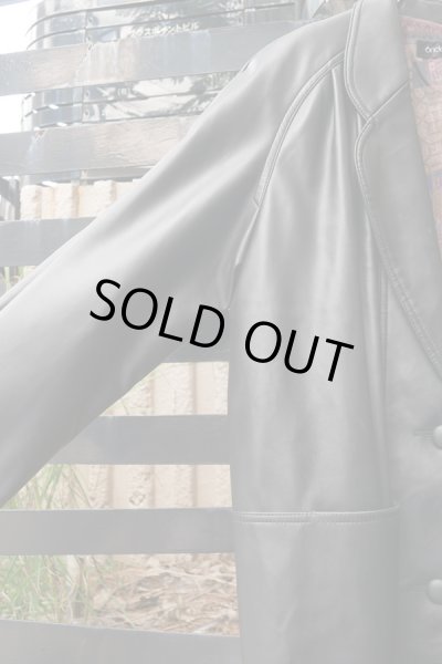 画像4: ▲USED▲ シンセティックレザーロングジャケット (4)