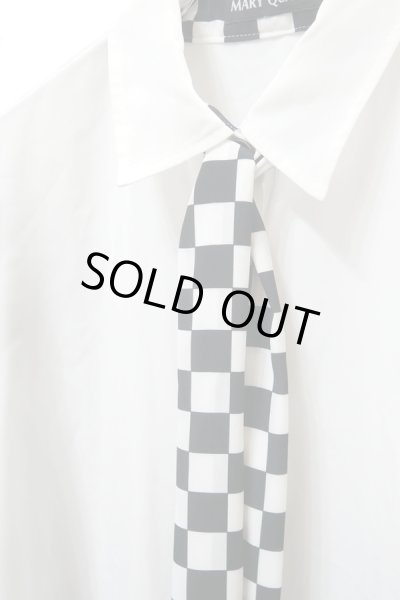 画像3: ▲USED▲【MARY QUANT】 タイ付き切り替えシャツ (3)