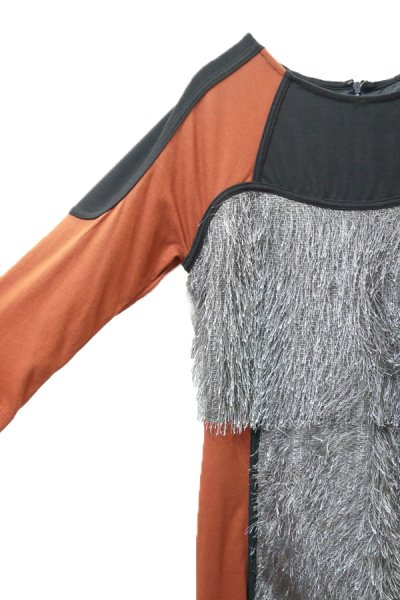 画像3: ▲USED▲【SAYMYNAME】 シャギーパネル切り替えワンピース (3)