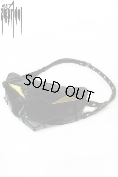 画像1: Sale64%off 【ZIG UR IDOL】 エナメル3-Dパンサーバッグ / ゴールドアイ (1)