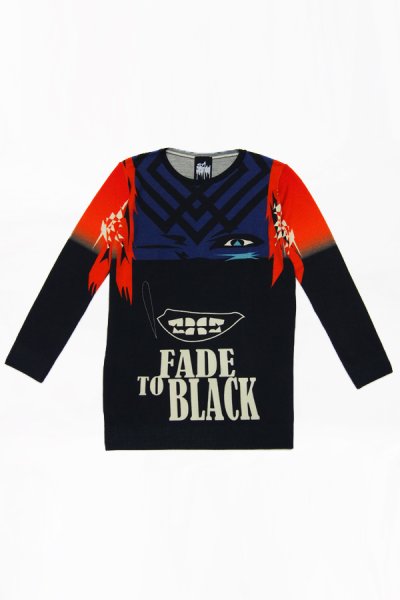 画像5:  【ZIG UR IDOL】 "FADE TO BLACK" フルプリントニットトップス (5)