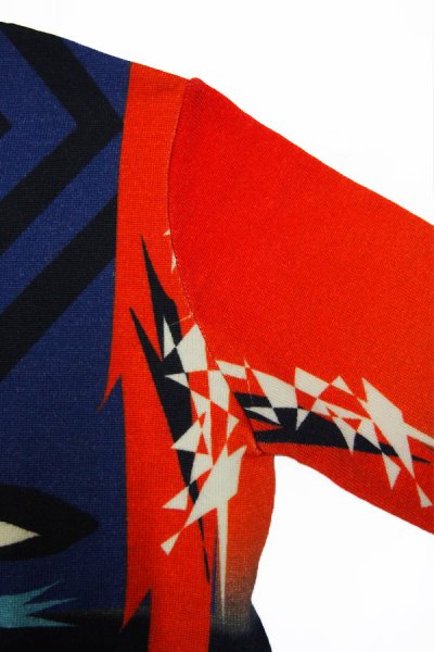 画像8:  【ZIG UR IDOL】 "FADE TO BLACK" フルプリントニットトップス (8)