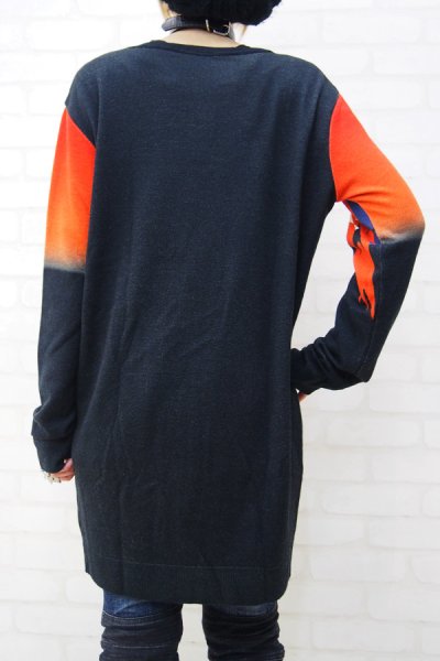 画像2:  【ZIG UR IDOL】 "FADE TO BLACK" フルプリントニットトップス (2)