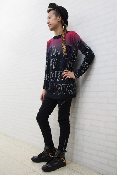 画像4: 【ZIG UR IDOL】 "DOOWOP" フルプリントニットトップス (4)