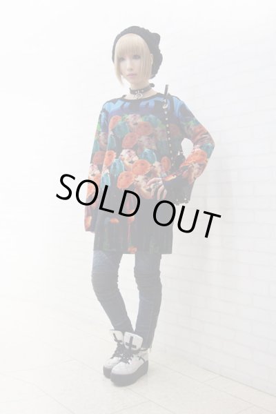 画像3: Sale30%off 【ZIG UR IDOL】 "MULTI-PRAIRIE" フルプリントニットトップス (3)