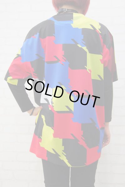 画像2: Sale50%off 【ZIG UR IDOL】 "IRREGULAR HOUND" フルプリントカットソー (2)