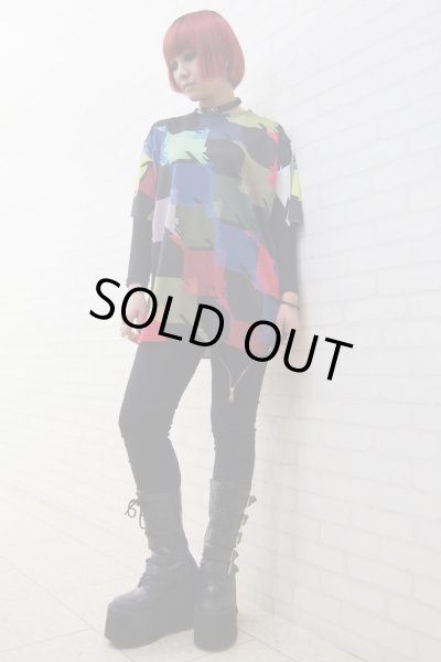 画像3: Sale50%off 【ZIG UR IDOL】 "IRREGULAR HOUND" フルプリントカットソー (3)