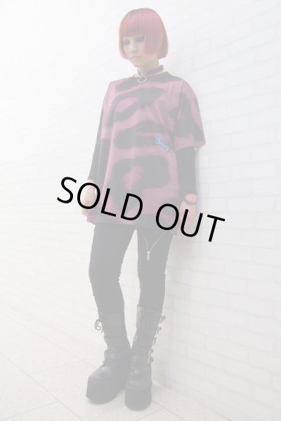 画像3: Sale50%off 【ZIG UR IDOL】 "DELA-HYOU" フルプリントカットソー / サンセット (3)