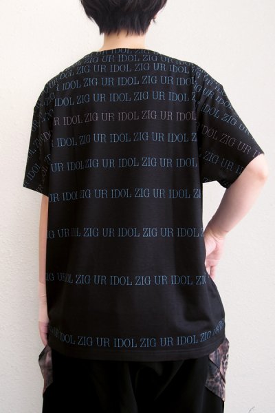 画像2: Sale50%off 【ZIG UR IDOL】 "ZIGBORDER" フルプリントカットソー (2)