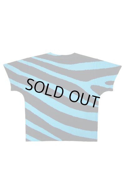 画像4: Sale50%off 【ZIG UR IDOL】 "DELA-ZEBRA" フルプリントカットソー / ブルー (4)