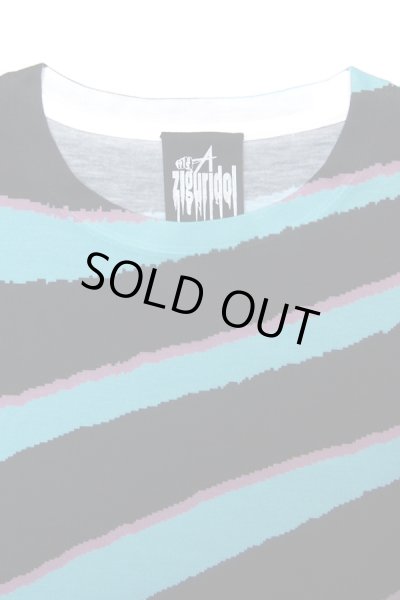 画像5: Sale50%off 【ZIG UR IDOL】 "DELA-ZEBRA" フルプリントカットソー / ブルー (5)