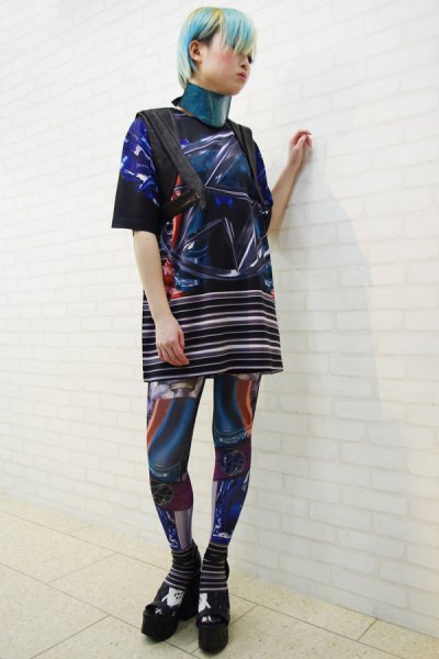 画像3: Sale50%off 【ZIG UR IDOL】 "ZIGCEDES" フルプリントカットソー (3)