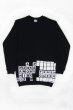 画像5: Sale50％off【ZIG UR IDOL】 "CROSSWORD BERLIN" 切り替えロング丈スウェットトップス (5)