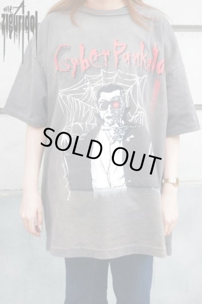 画像3: Sale50%off【ZIG UR IDOL】CyberPunkula tee -FADED, WASHED & CRACKED- (3)