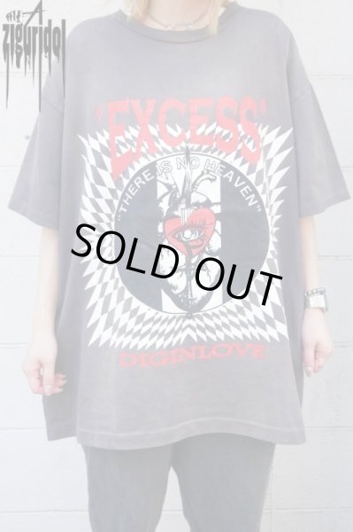 画像3: Sale50%off【ZIG UR IDOL】EXCESS tee -FADED, WASHED & CRACKED- (3)