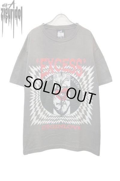 画像1: Sale50%off【ZIG UR IDOL】EXCESS tee -FADED, WASHED & CRACKED- (1)