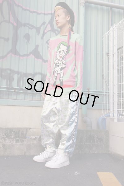 画像11: Sale30%off【野性爆弾・くっきー × ZIG UR IDOL】 "カミカゼクニコ" フルプリントニット (11)