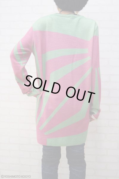 画像2: Sale30%off【野性爆弾・くっきー × ZIG UR IDOL】 "カミカゼクニコ" フルプリントニット (2)