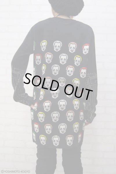 画像2: Sale50%off【野性爆弾・くっきー × ZIG UR IDOL】 "クニコイズム" フルプリントニット (2)
