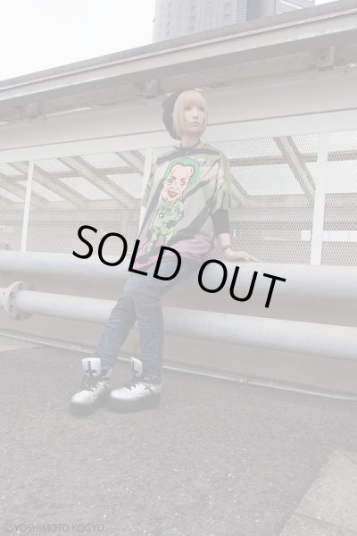 画像9: Sale【野性爆弾・くっきー × ZIG UR IDOL】 "クニコインマーズ" フルプリントカットソー / グリーン (9)